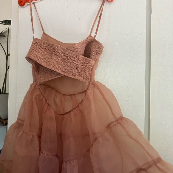 OHSEVENDAYS TIERED SHEER MIDI DRESS - size XS - Picture 3 of 7